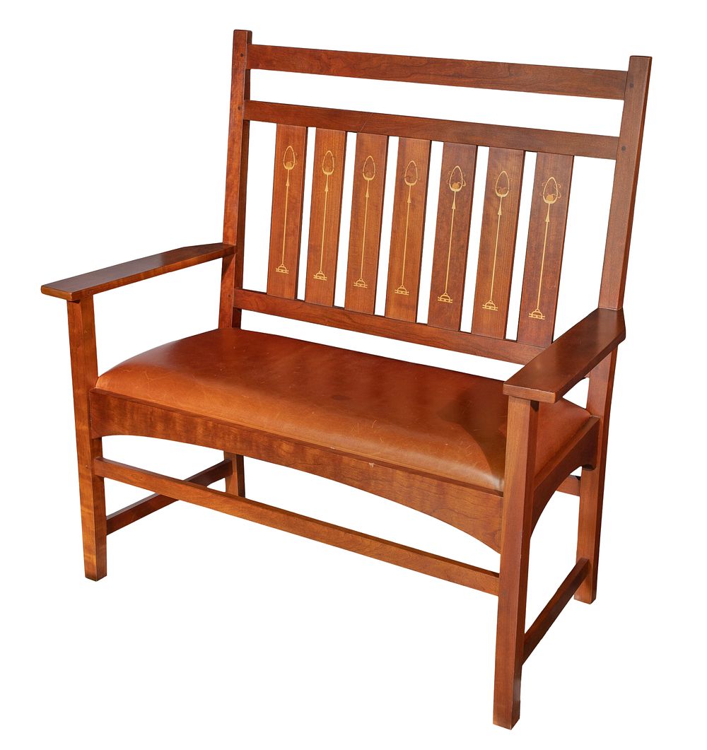 Lot 408: Harvey Ellis for L. & J. G. Stickley Bench