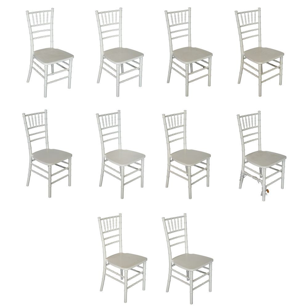 Lot 412: Chiavari Style Wood Chairs