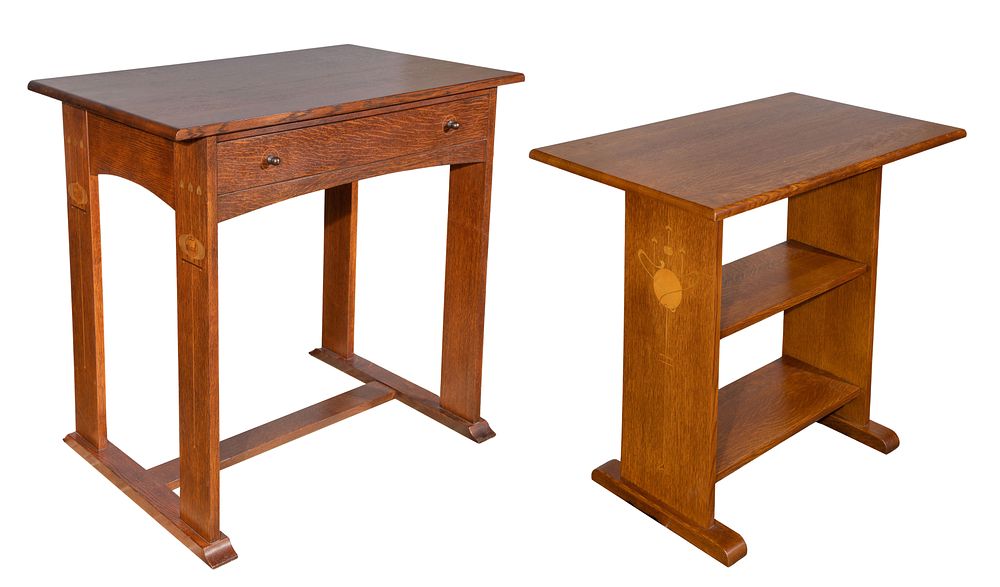 Lot 420: Harvey Ellis for Stickley Desk