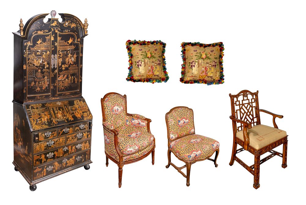 Lot 429: Asian Style Furniture Assortment
