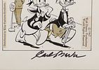 Disney - Carl Barks (American, 1901-2000) Original Comic Strip Art 
1967, ink signed lower right Image - 2