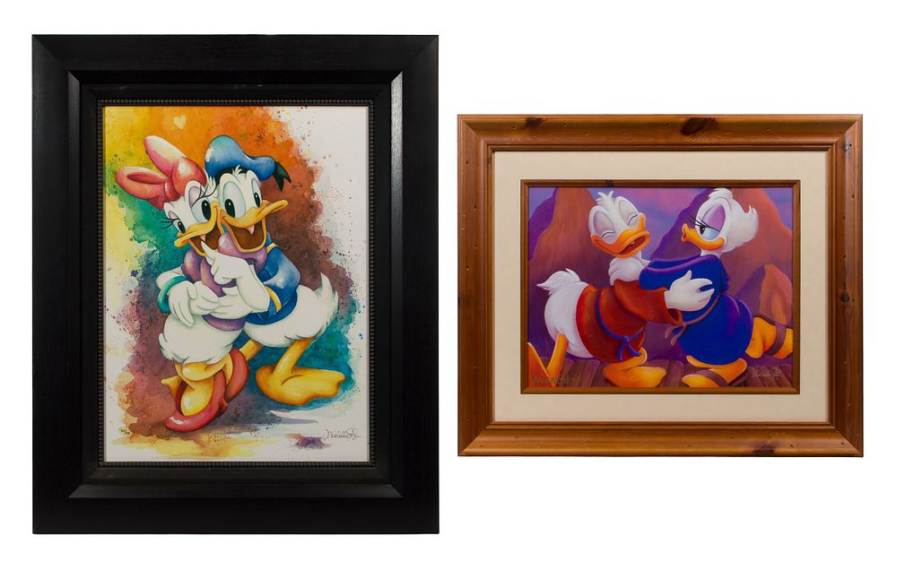 Disney - Disney Donald Duck Giclees 
(2) items including a Michelle St. Laurent 'Date with Daisy' 