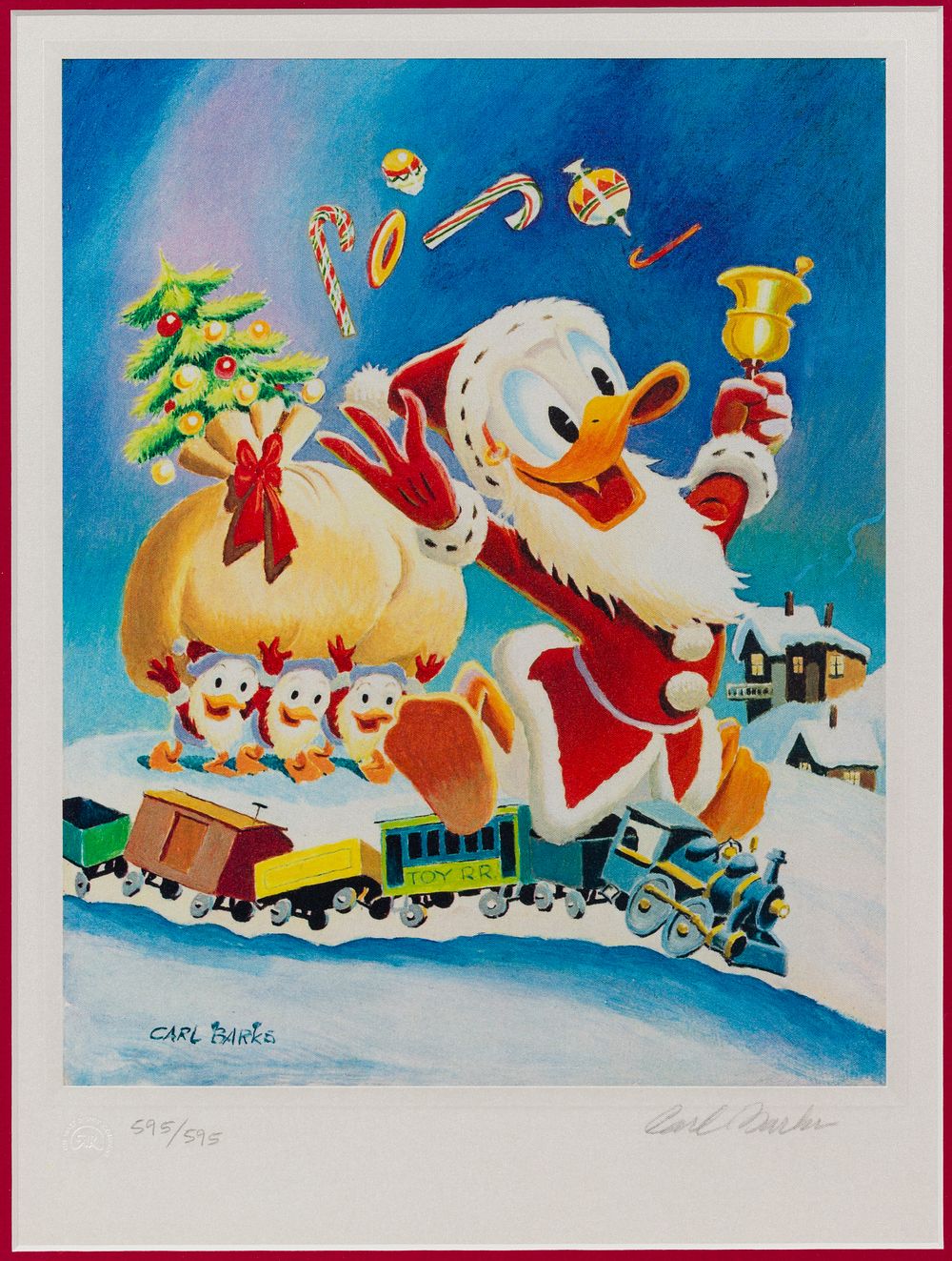 Disney - Carl Barks (American, 1901-2000) 'Christmas in Shacktown' Miniature Lithograph 
Undated 