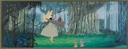 Disney - Disney 'Cinderella' Sericel and Lithograph 
(2) items including a 1987 'Cinderella with Image - 1
