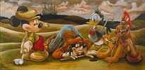 Disney - Darren Wilson (American, b.1969) 'Mickey Mouse' Giclees on Canvas 
(2) items including Image - 1