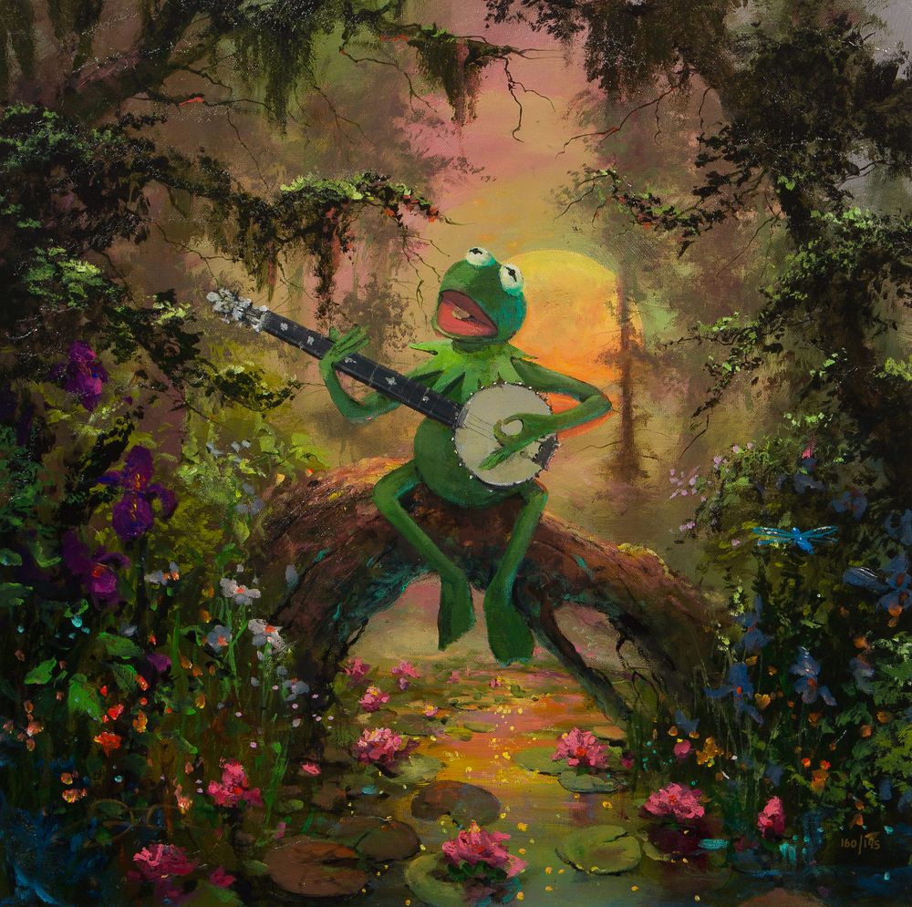 Disney - James Coleman (American, 20th Century) 'Rainbow Connection' Giclee on Canvas Undated 