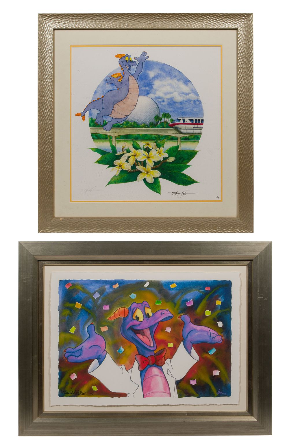 Disney - Disney 'Journey Into Imagination' Giclees on Paper 
(2) items including 'Figment 