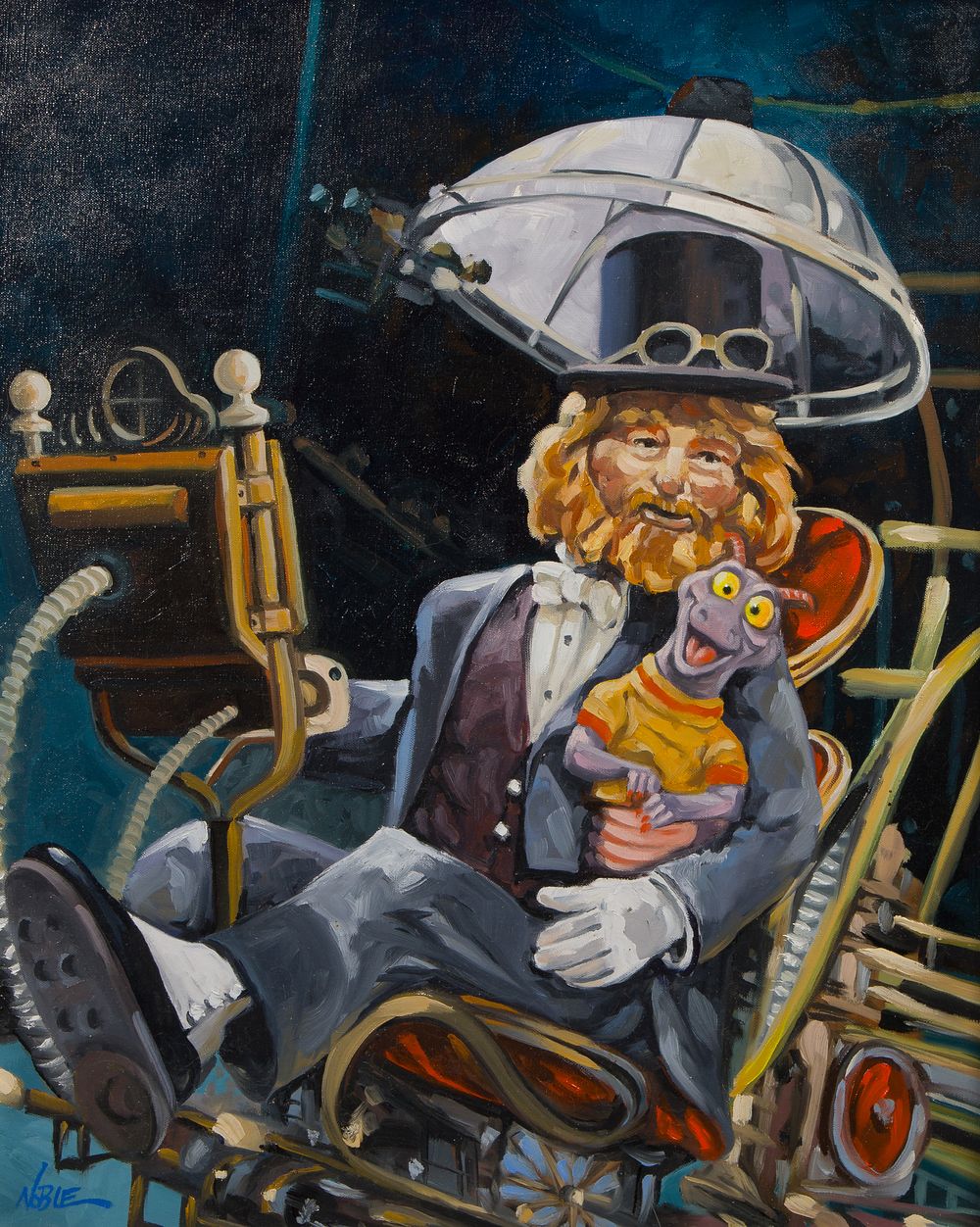 Disney - Randy Noble (American, 20th Century) Oil on Canvas 
2013, signed lower left, depicting 
