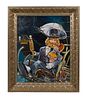 Disney - Randy Noble (American, 20th Century) Oil on Canvas 
2013, signed lower left, depicting Image - 1