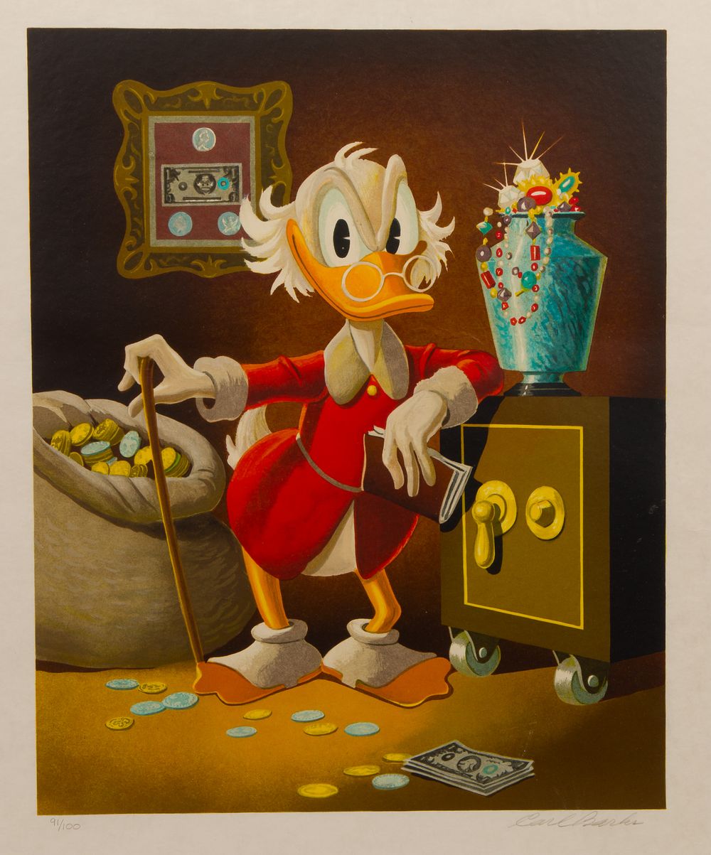 Disney - Carl Barks (American 1901-2000) 'The Money Lender' Lithograph 
1983, pencil signed lower 