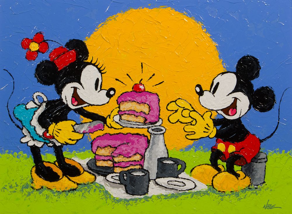 Disney - Randy Noble (American, 20th Century) 'Grand Picnic' Acrylic on Panel 
2006, signed lower 