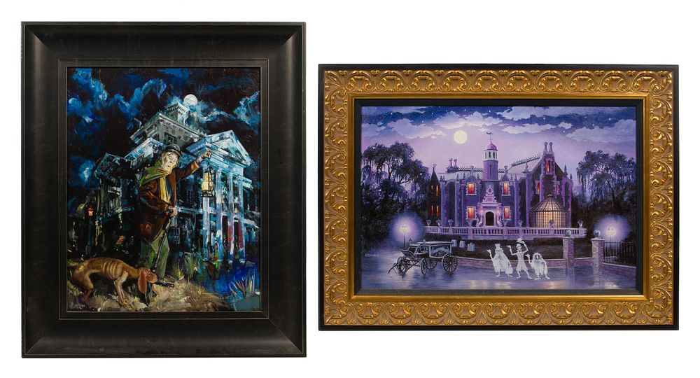 Disney - Disney 'The Haunted Mansion' Giclees on Paper 
(2) items including a 2006 'Haunted' 