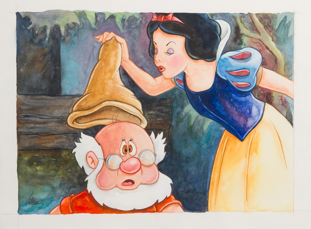 Disney - Randy Noble (American, 20th Century) 'Doc's Kiss' Lithograph 2011, signed lower left 