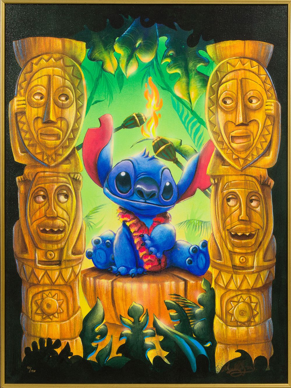 Walt Disney - James Mulligan (American, 20th Century) 'Tiki Trouble' Giclee 
Undated, signed lower 