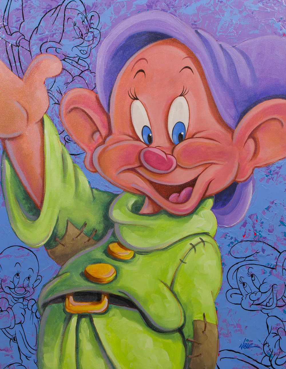 Disney - Randy Noble (American, 20th Century) Oil on Canvas 
2010, signed lower left, inscribed 