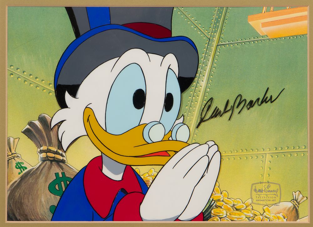 Lot 150: Carl Barks (American, 1901-2000) 'Duck Tales' Original Production Cel