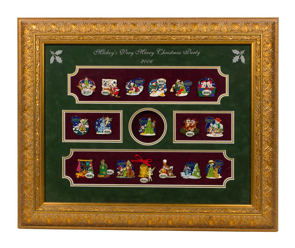 Lot 161: Disney 'Mickey's Very Merry Christmas Party' Pin Collection