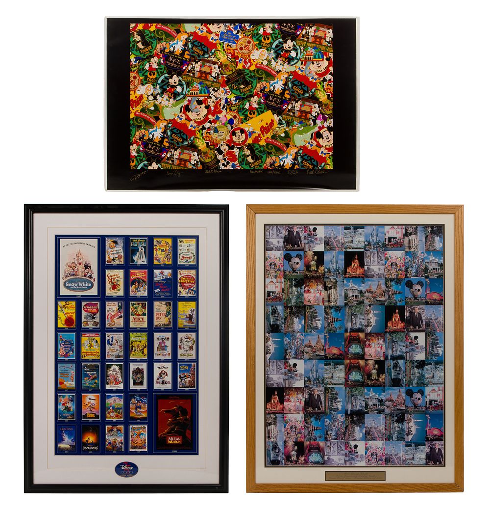 Lot 163: Disney Anniversary Lithograph Assortment