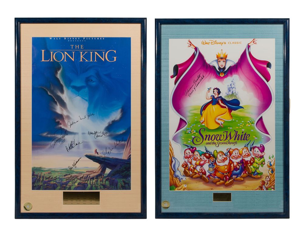 Lot 164: Disney Autographed Movie Posters
