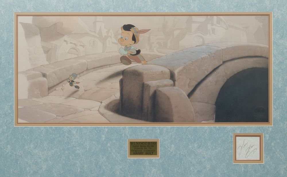Lot 170: Harry Holt (American, 20th Century) 'Pinocchio' Lithograph