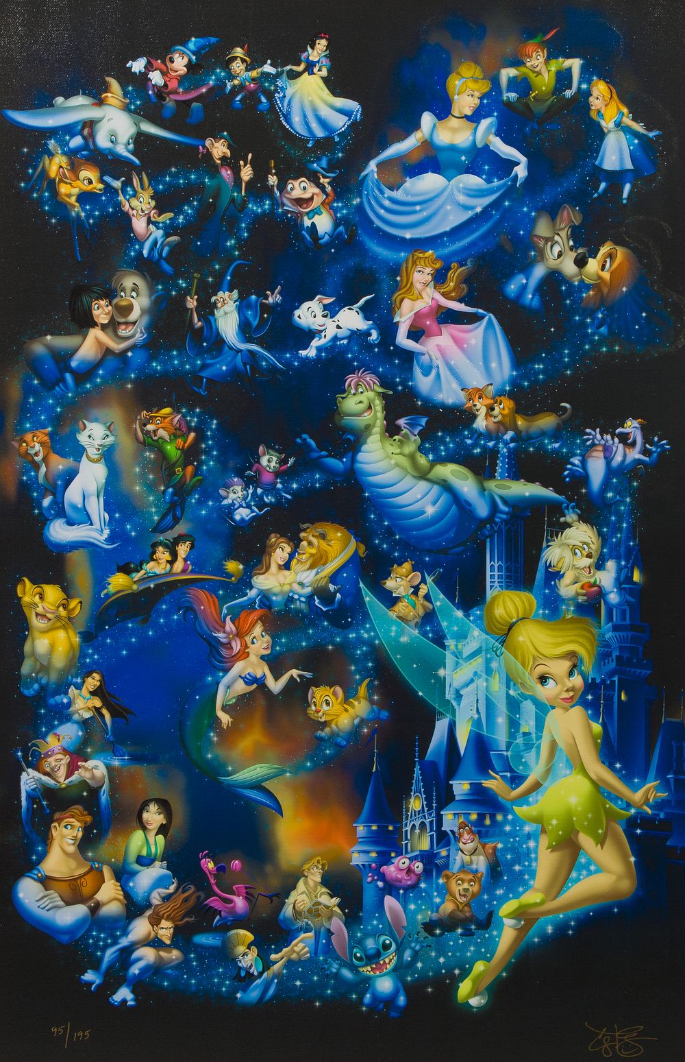 Lot 172: Cody Reynolds (American, 20th Century) 'Celebration of Character' Giclee on Canvas