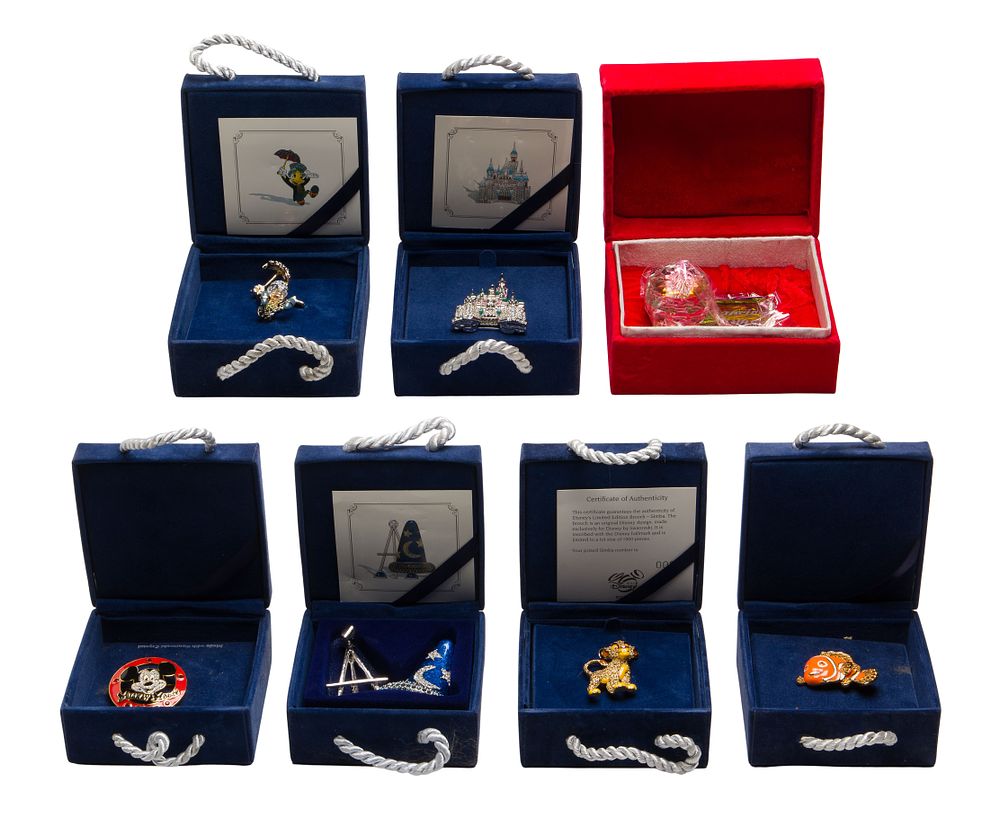 Lot 214: Disney Swarovski Pin Assortment