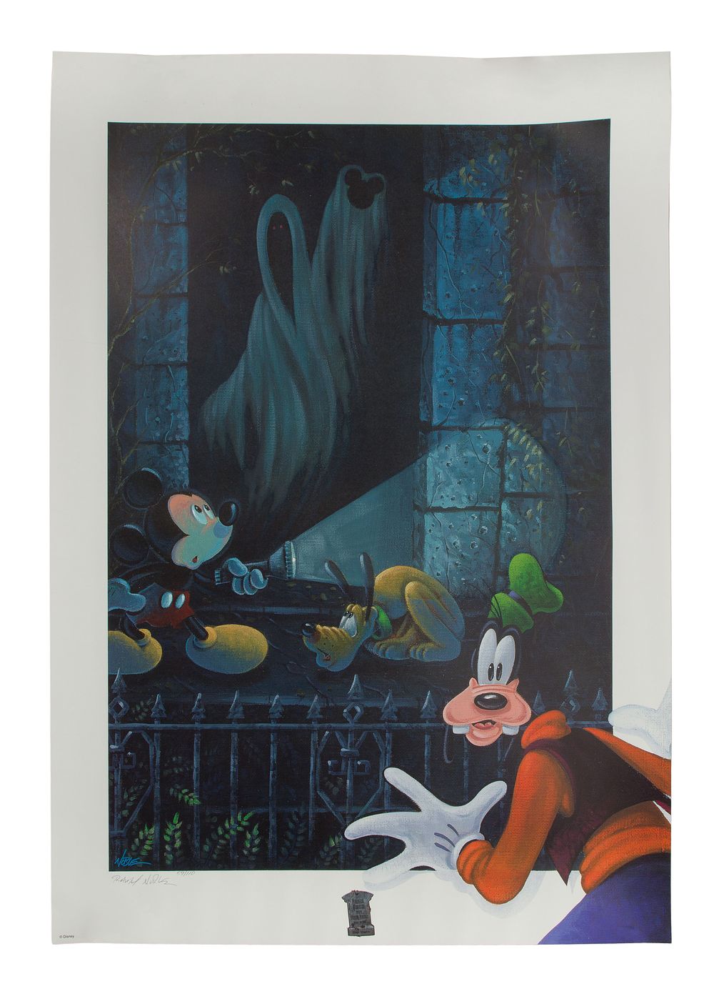 Lot 217: Randy Nobel (American, 20th Century) 'Ghost of Mickey Past' Lithograph