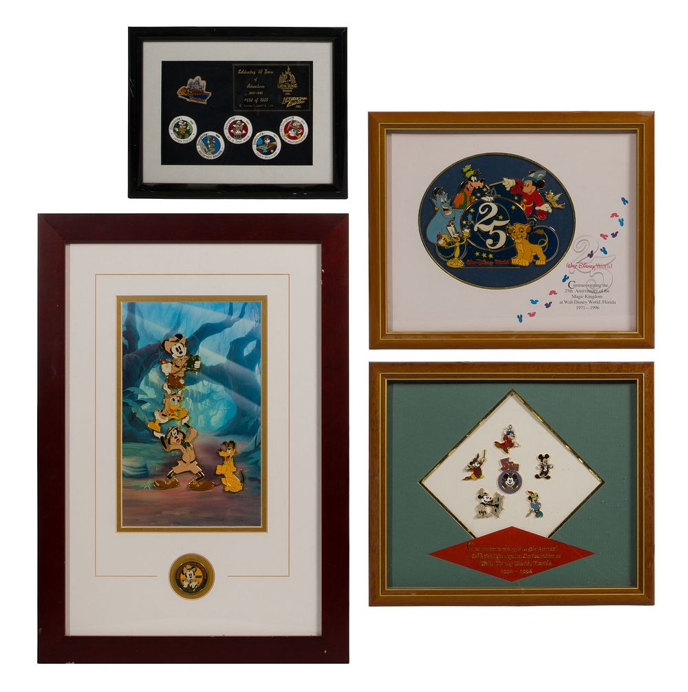Lot 219: Disney Framed Pin Assortment