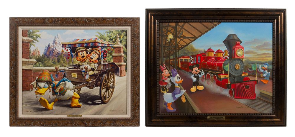 Lot 220: Disney Mickey Mouse Giclee on Canvas