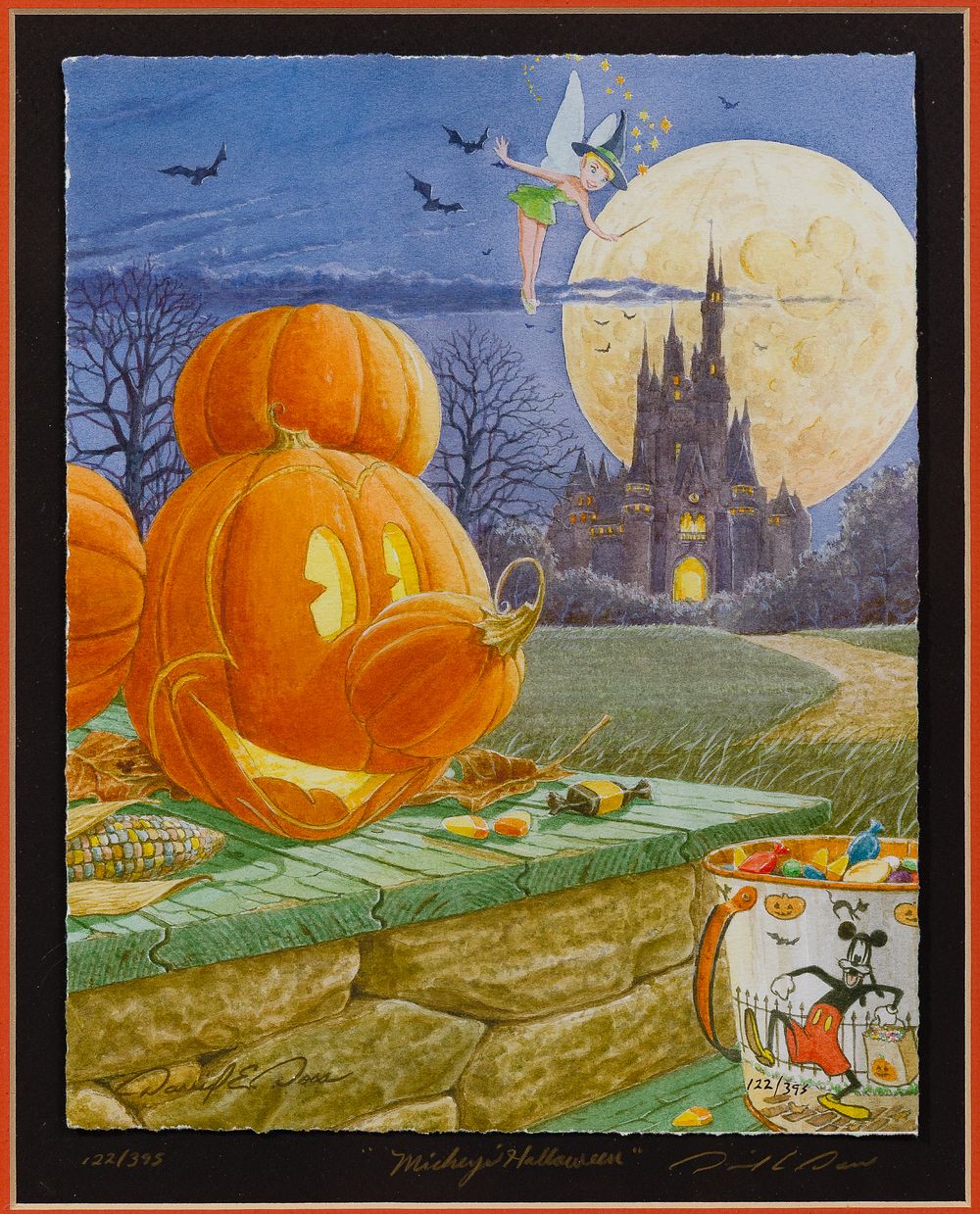 Lot 221: David Doss (American, b.1962) 'Mickey's Halloween' Giclee on Paper