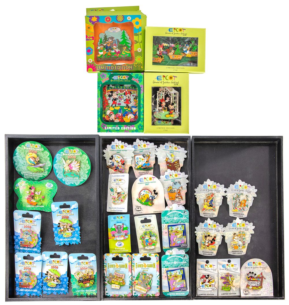 Lot 225: Disney Epcot Flower and Garden Festival Pin Assortment