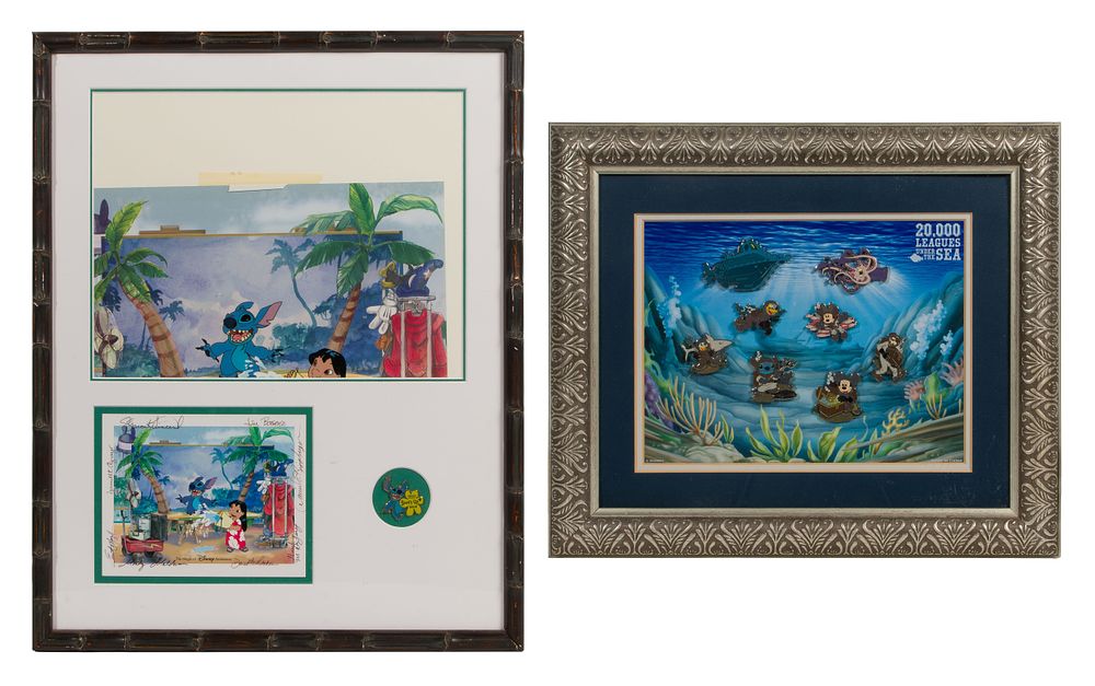 Lot 236: Disney Framed Pin Assortment
