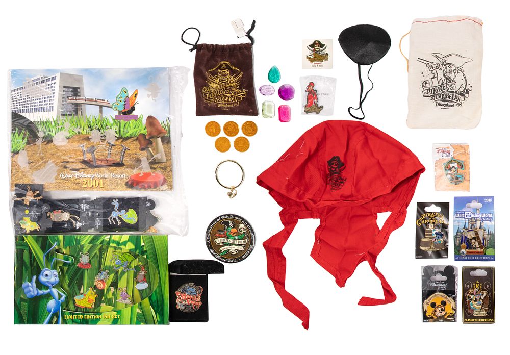 Lot 291: Disney 'A Bugs Life' and 'Pirates of the Caribbean' Pins Assortment