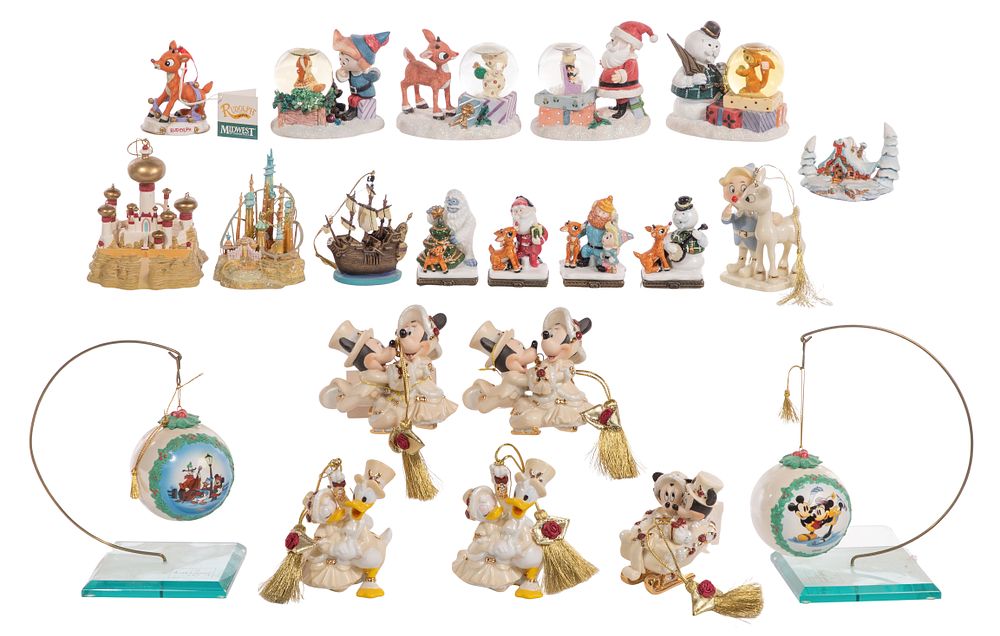 Lot 294: Disney Christmas Ornament and Decorative Object Collection