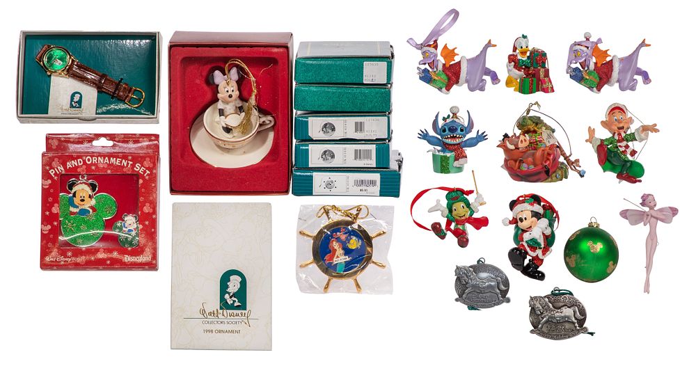 Lot 295: Disney Christmas Ornaments