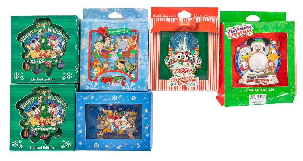 Lot 296: Disney Christmas Pin Assortment