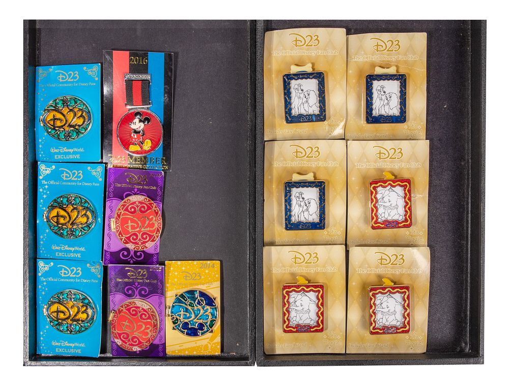 Lot 309: Disney D23 Club Pin Assortment