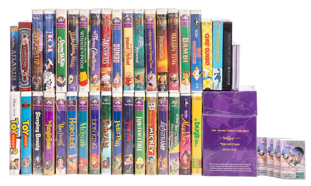 Lot 312: Disney VHS Video and Compact Disc Assortment