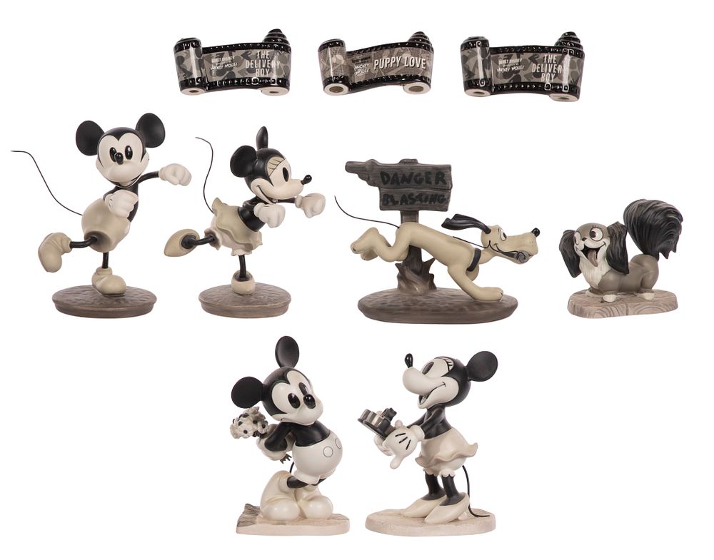 Lot 337: Disney Classics Collection 'Mickey and Friends' Porcelain Figurine Assortment