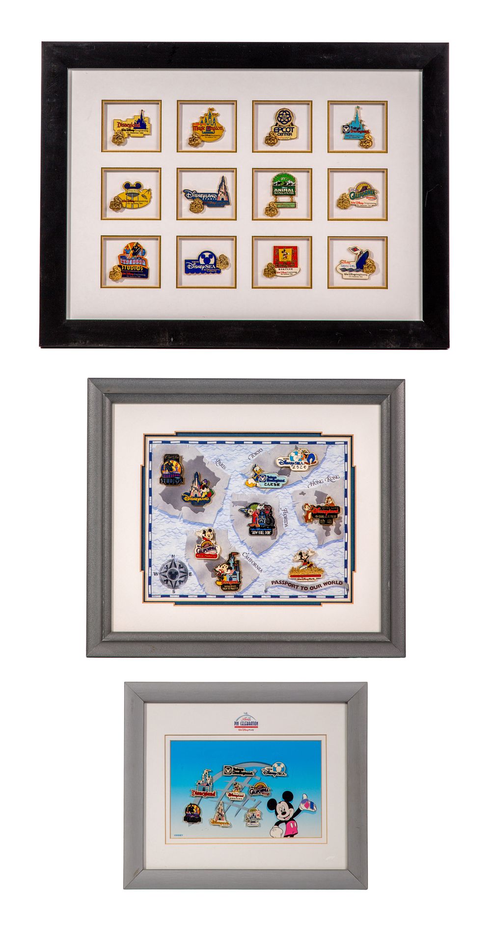 Lot 345: Disney Framed Pin Set Assortment