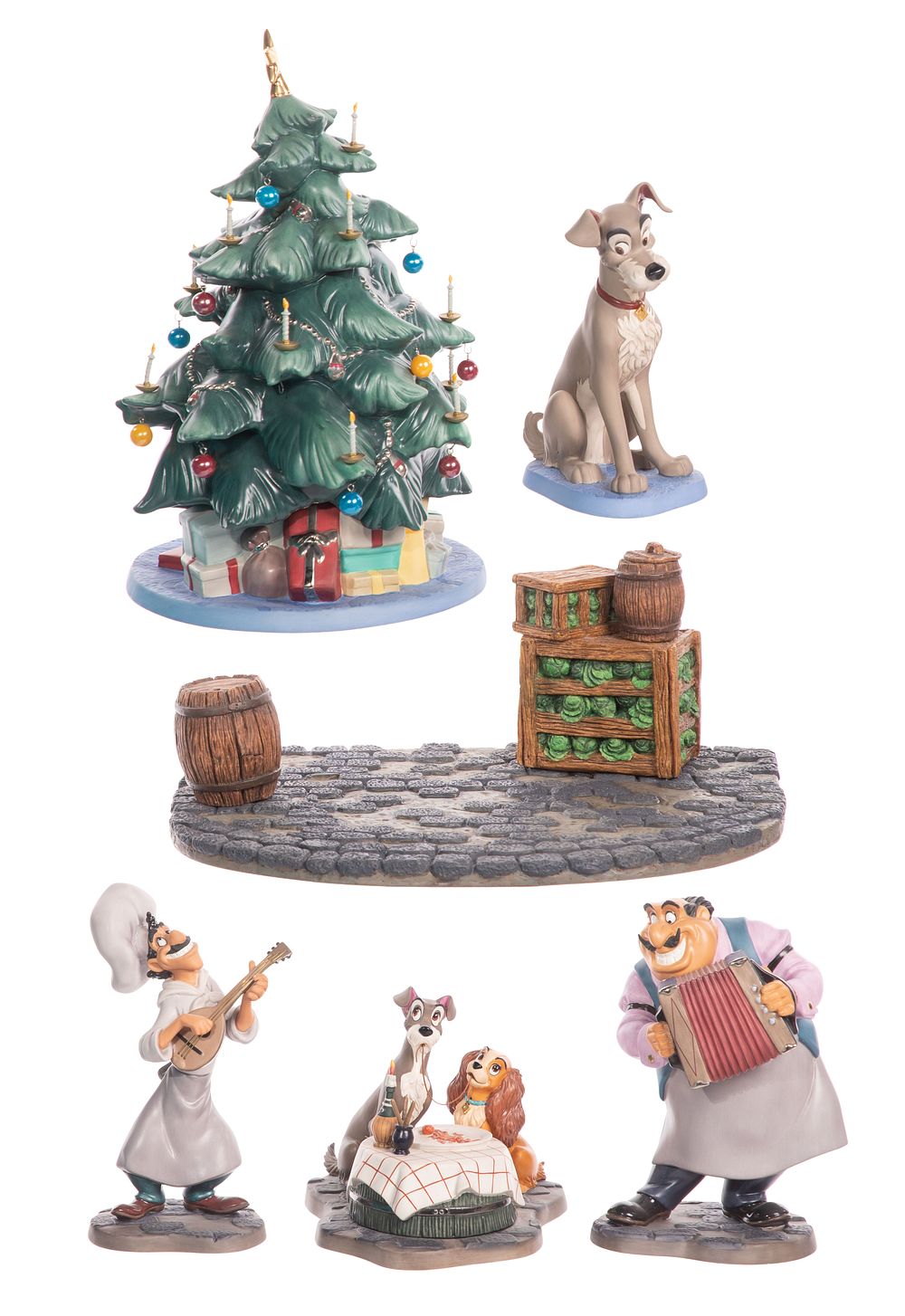 Lot 367: Disney Classics Collection 'Lady and the Tramp' Figurine Assortment