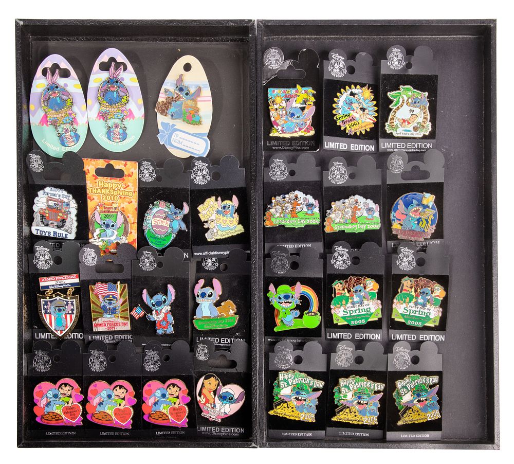 Lot 425: Disney Stitch Holiday Pin Assortment