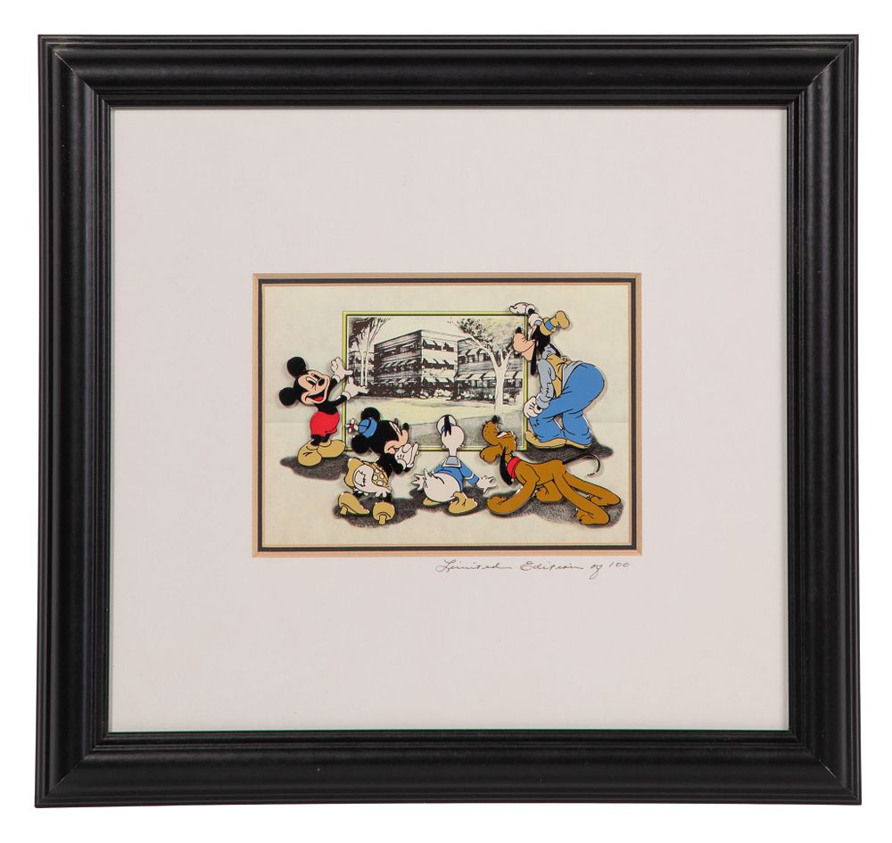 Lot 428: Disney Studios Framed Limited Edition Pin Set