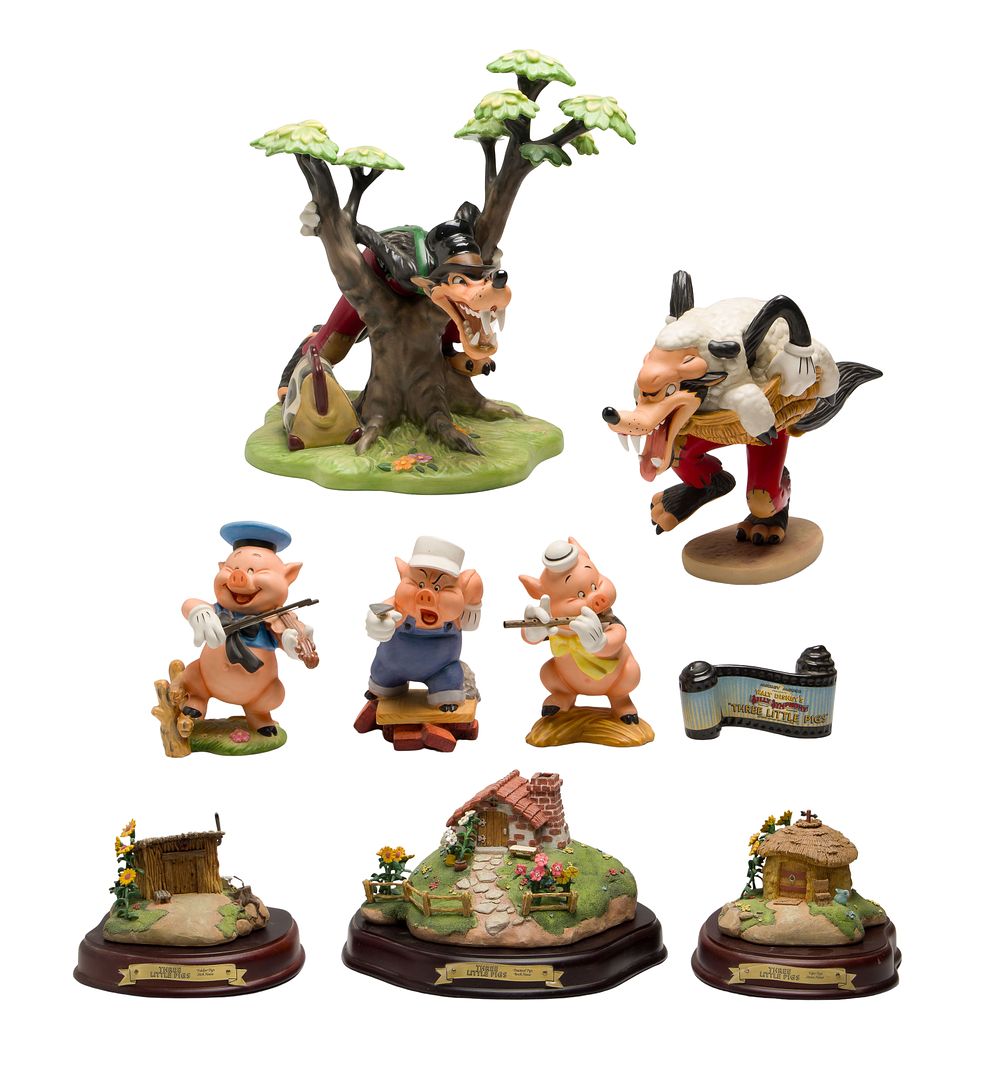 Lot 430: Disney Classics Collection 'Three Little Pigs' Figurine Assortment
