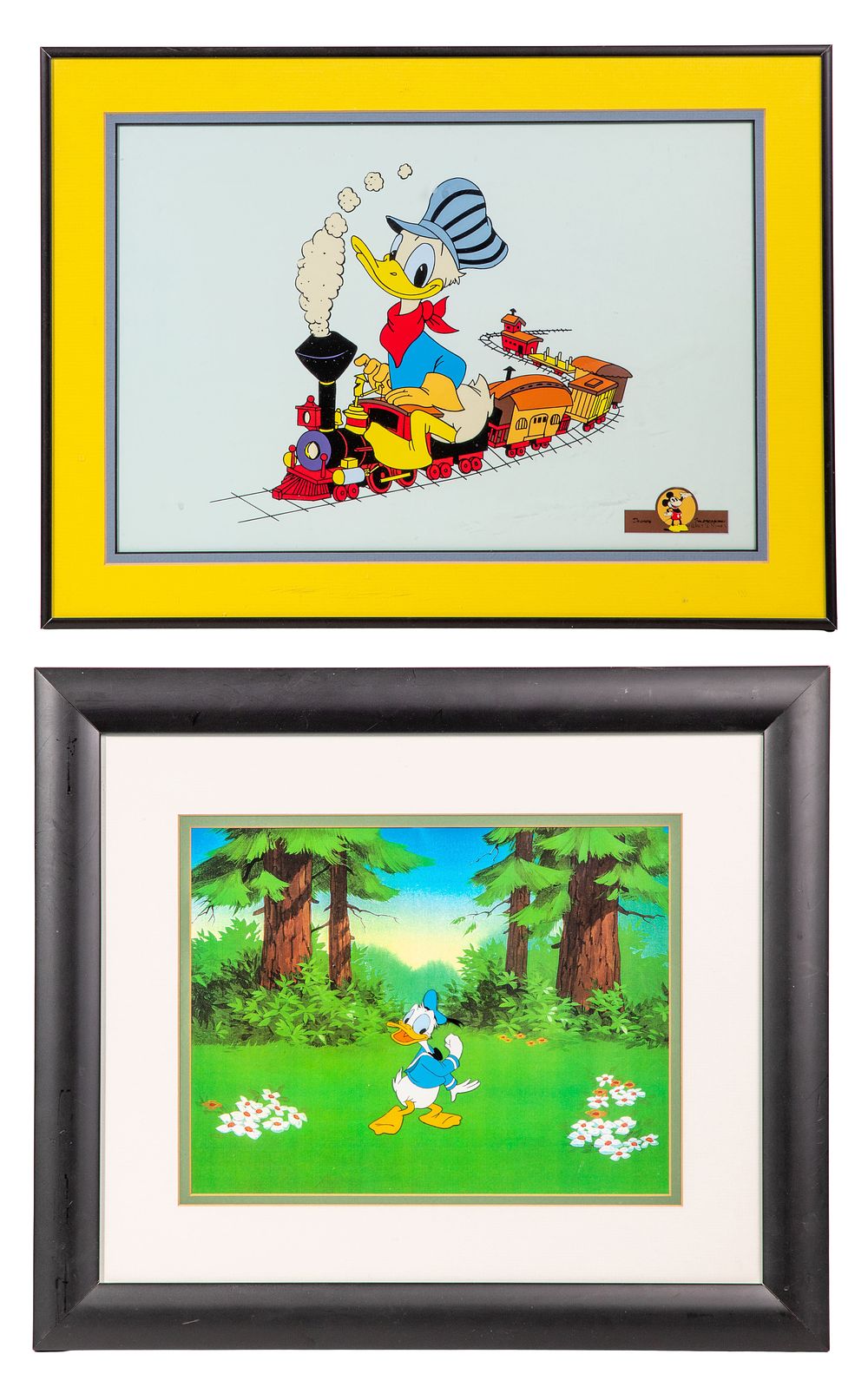 Lot 439: Disney 'Donald Duck' Sericel and Print