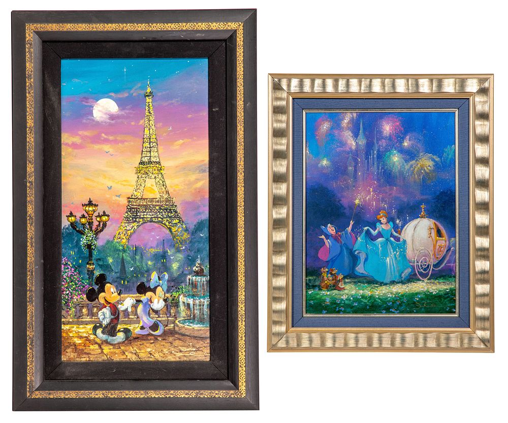 Lot 448: James Coleman (American, 20th Century) Giclees on Canvas