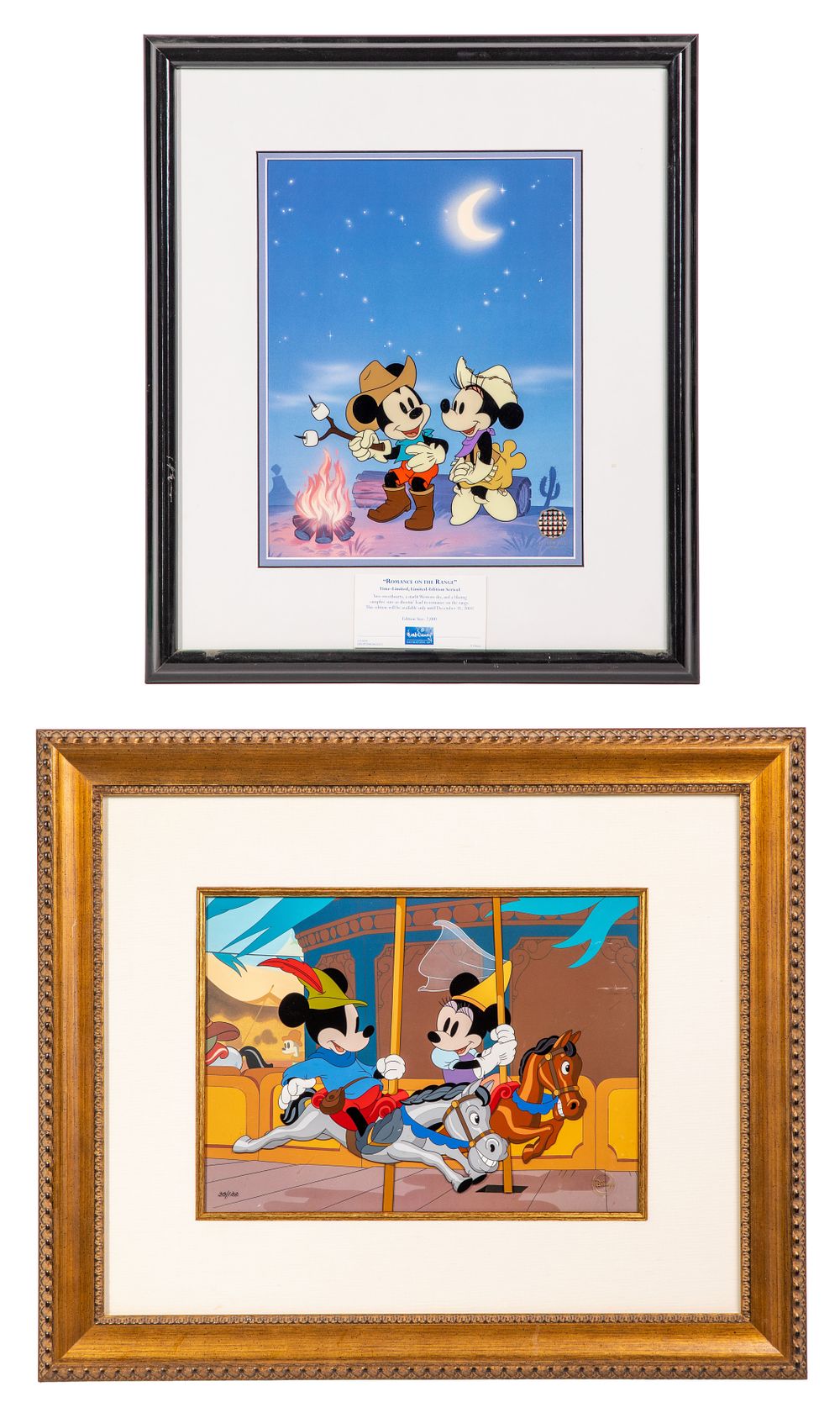 Lot 457: Disney Mickey and Minnie Mouse Sericels