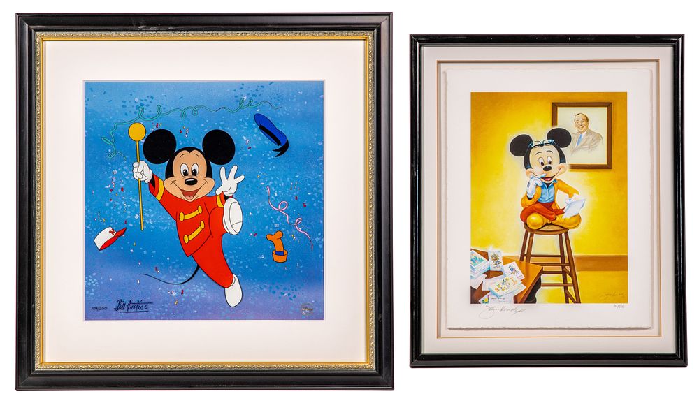 Lot 460: Disney Mickey Mouse Giclee on Paper and Sericel