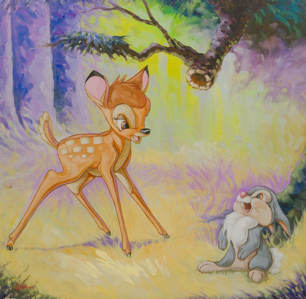 Lot 469: Randy Noble (American, 21st Century) 'Bambi' Giclee on Canvas