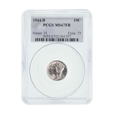 United States Mint - 1944-D 10c MS-67 FB PCGS Property from: an Estate, Galena, Illinois Category:
